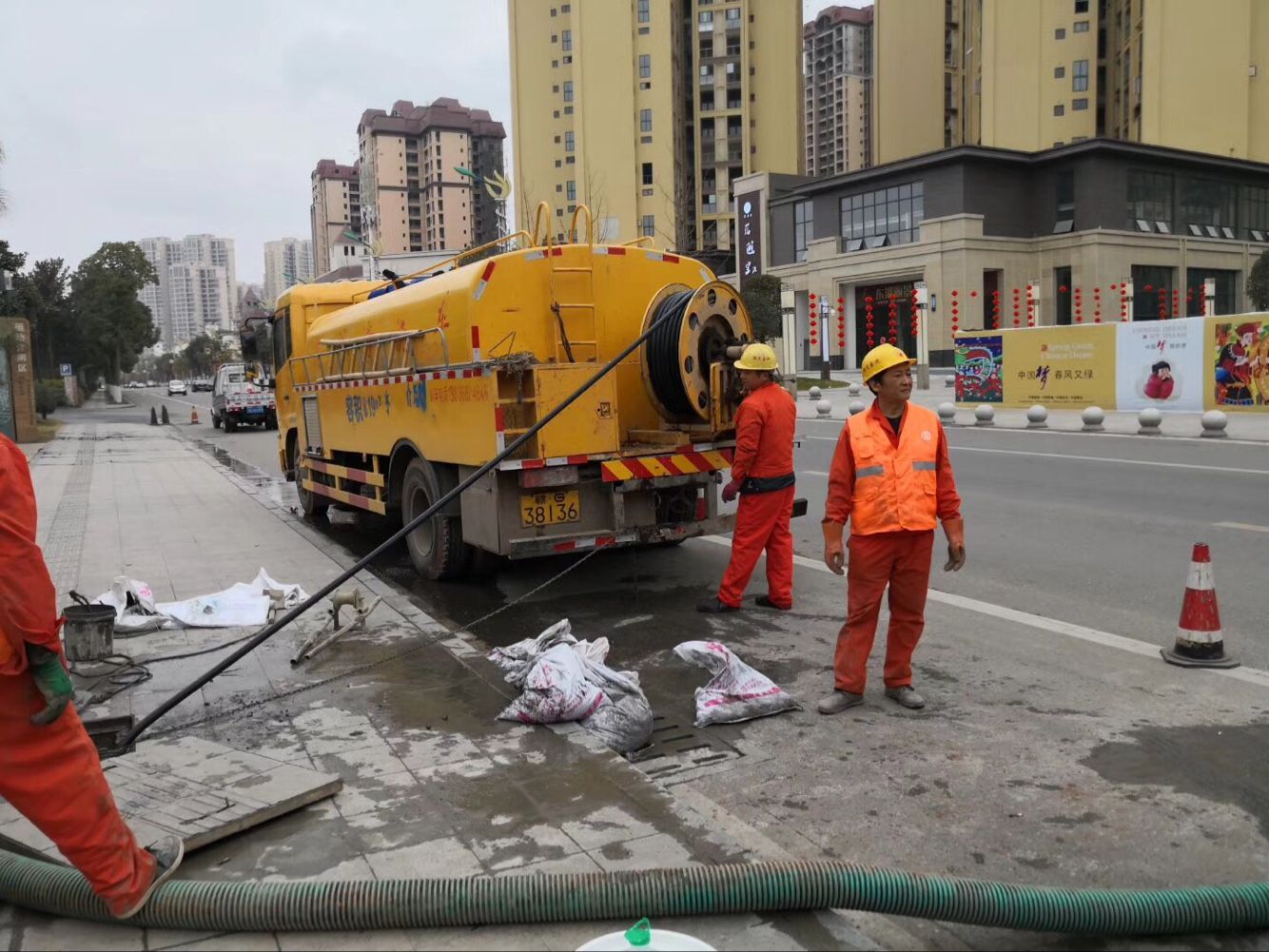 稷山排污管道清淤-管道清洗
